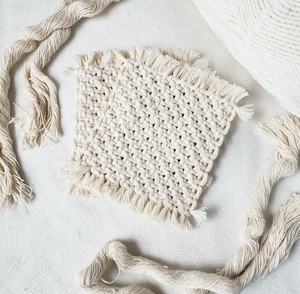 Tassel <b>Coaster</b> Nonslip Cotton Woven <b>Heat</b> Cup - Product Image 1