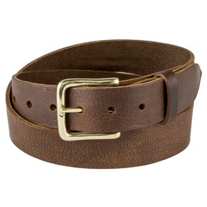 Pantalones clásicos para hombre y mujer, cinturón de cuero marrón, 38mm, 1,5 ", VES-0017 - Product Image 1