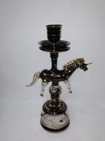 Chicha Farida en forme de mouton, en verre miroir de luxe, soufflée et peinte à la main, type courbé, mini chicha, coffret cadeau égyptien