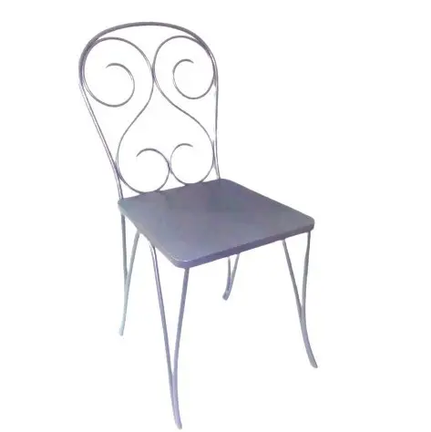 Ghế vườn nhà sản xuất cổ điển màu nâu Vòng wicker ghế bên kim loại ghế chất lượng cao