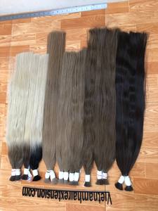 Magnifiques extensions de cheveux humains vierges Remy - Ondulation lisse et soyeuse de luxe en vrac 100g - Product Image 3