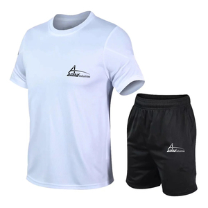 Ensemble d'été avec logo personnalisé pour hommes, streetwear surdimensionné, plusieurs couleurs avec joggeurs, garçons - Product Image 3
