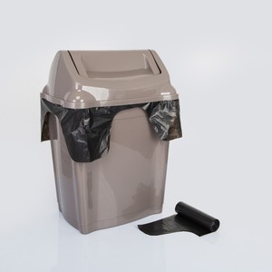 LDPE S Shape Star Seal Trash Bags on Roll - Plastic <b>Kitchen</b> <b>Bin</b> Liners Flap Tie Trash Bags - Product Image 2