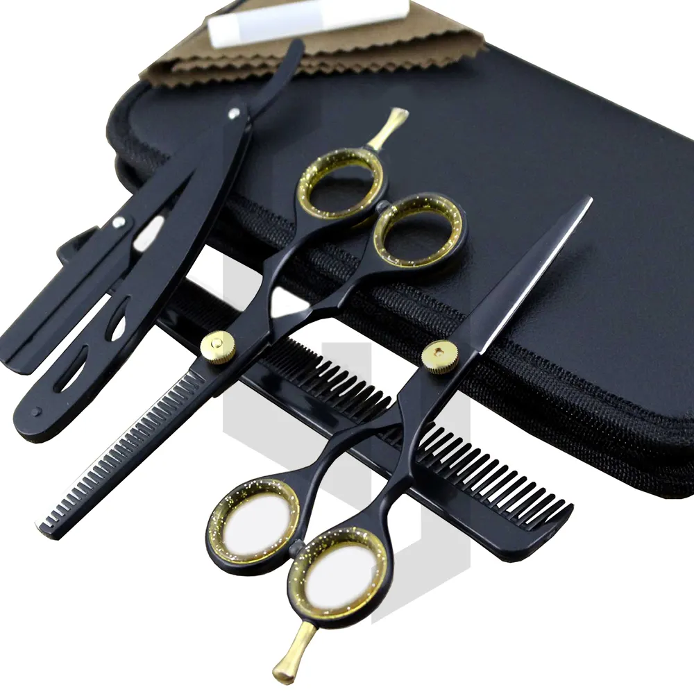 Professional Hair Cutting Scissors Set Hairdressing Scissors Kit Barber set for Barber Salon and Home