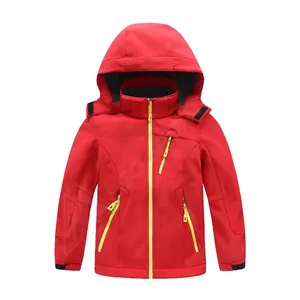 Fleece Softshell Jacks Kids Sport Outdoor Softshell Jack Kamperen Wandelen Trekkingwindjack