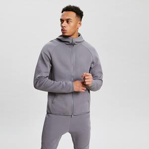 Chándal de gimnasio en blanco para hombre, conjunto de chándal de algodón negro para correr, venta al por mayor - Product Image 6