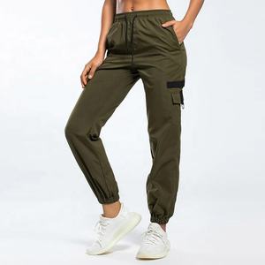 Pantalones Deportivos de Verano para Mujer, Hechos a Medida, de Forro Polar 100% Algodón, Estilo Cargo, con Dobladillo, para Hacer Ejercicio, Gimnasio o Descanso - Product Image 5