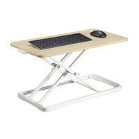 Plateau de station de travail ergonomique et réglable en hauteur, élévateur de travail X élévateur en position debout pour clavier et ordinateur de bureau