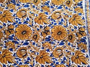 Tissu en coton pur, bloc à main indien jaune et Floral, étoffe résistante aux rétrécissement imprimés, pour Textile domestique, prix de gros - Product Image 3