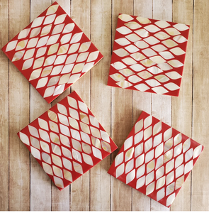 Juego de posavasos con incrustaciones de perlas madre de Color personalizado, soporte de envío rápido, Mantel Individual para té y café, incrustaciones de hueso para alfombrillas y almohadillas para mesa de centro - Product Image 3