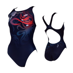 Traje de Baño de Una Pieza para Mujer, Impermeable, Diseño Estampado, Protección Anti-UV, Material Spandex/Poliéster, Transpirable y de Secado Rápido - Product Image 1