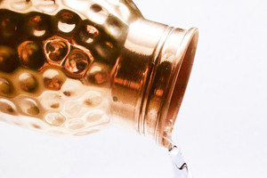 Bouteille de stockage d'eau en cuivre pur, contenant fait à la main, anti-fuite, 5 ml - Product Image 2