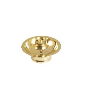 Soporte de varita de incienso de latón para el hogar y el templo, plato de hojas con forma de corazón, color bronce, estilo religioso - Product Image 2