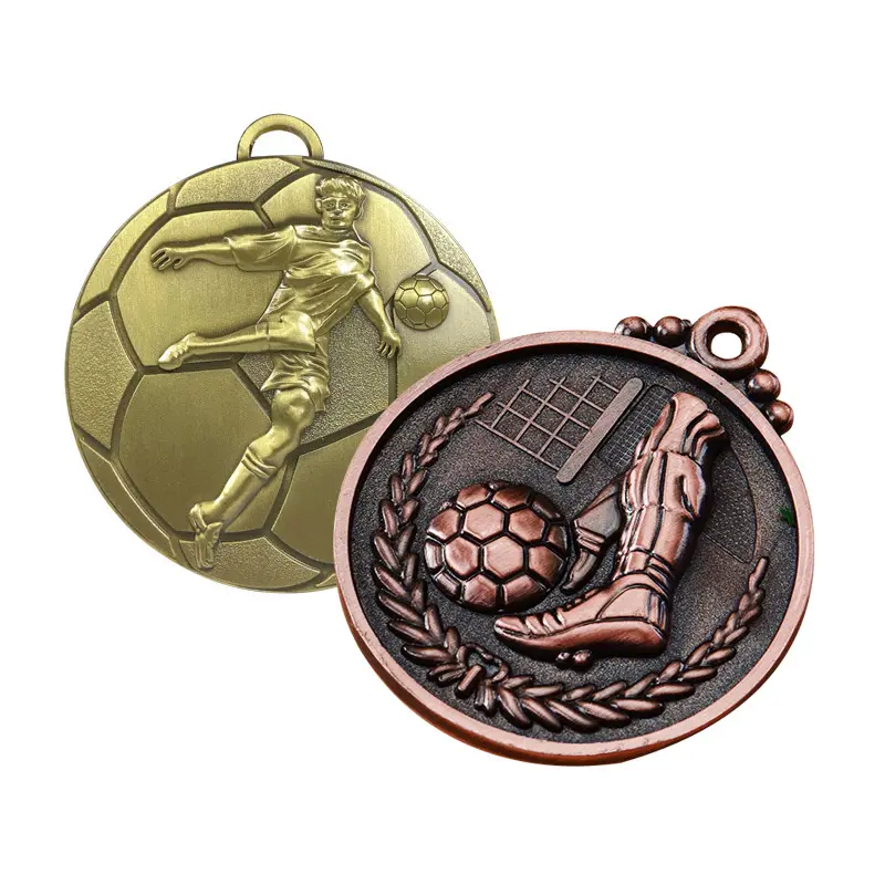 Souvenir Acara Olahraga Murah Hadiah Penghargaan Medali Kustom Sepak Bola