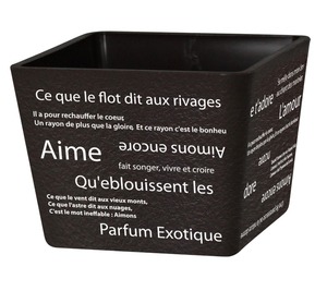 Pot de fleurs carré, design minimaliste, pot en plastique durable, léger, utilisation en extérieur/intérieur, design imprimé décoratif - Product Image 1