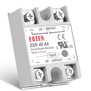 AC-AC Single Phase Solid State Relay 10A 25A 40A 60A <span class=keywords><strong>SSR</strong></span> โมดูล <span class=keywords><strong>SSR</strong></span> 10AA 25AA 40AA <span class=keywords><strong>60AA</strong></span> 80-250V AC 220V ถึง24-380V - Product Image 1