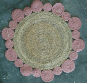 Braided Rug Carpet Play Area <b>Mat</b> Carpet New Jute & Wool for Living Room and Kid Design Multi Color Custom Polybag Teen Plain 10F - Product Image 3