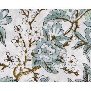 Sage y verde ruso de maní marrón de la impresión de bloque tela de algodón 100% algodón tela de costura tela pañuelos tela decorativa - Product Image 4