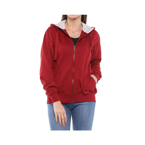 Pull à capuche couleur unie à la mode pour femmes, sweat à capuche avec logo personnalisé, sérigraphie numérique 100% bambou pour l'hiver, vente en gros - Product Image 1