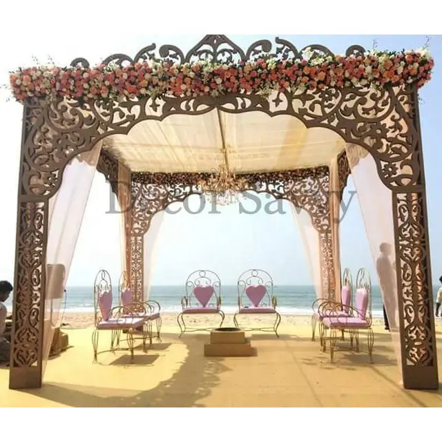 New Fully Carved Jali Designed Simple & Sophisticated Modern Style Wedding Mandap for all types of Wedding Decor