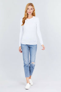 Womens White Long Sleeves t Shirts <b>Top</b> Quality Best Colors Collection Womens Casual t Shirts with Custom Printing Service - Product Image 3