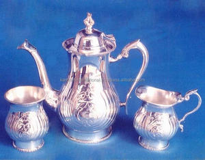 Service à thé et café fantaisie plaqué argent STERLING de 4 pièces, service à thé et café mignon de luxe, EPNS - Product Image 4