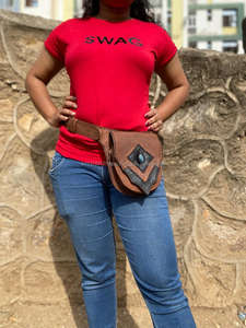 Leather Hip <b>Pocket</b> <b>Belts</b> Unisex Leather Waist <b>Pocket</b> <b>Belts</b> - Product Image 4