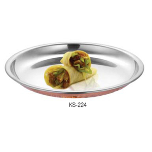 Ensemble d'assiettes, assiettes, pour le dîner, en acier inoxydable - Product Image 1