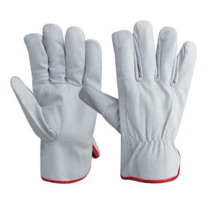 Gants de sécurité unisexe en cuir, couleur blanche, pour conducteur de travail, équipement de Protection personnelle siimbot Pakistan - Product Image 6