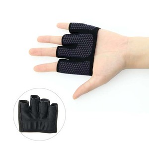 Gants à doigts courts pour l'haltérophilie et l'entraînement croisé, sports de force, gymnastique, Kettlebell, paume en silicone améliorée - Product Image 2