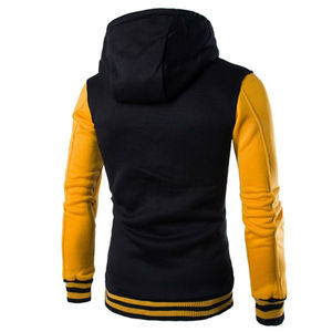 Sudadera con capucha de manga larga con cremallera y forro polar antiarrugas con logotipo personalizado de alta calidad para hombre - Product Image 2