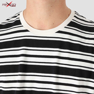 100% coton hommes T-Shirts coupe ample imprimé couleur unie lourde personnalisé T-Shirt à manches courtes pour hommes tenue décontracté T-Shirt - Product Image 3