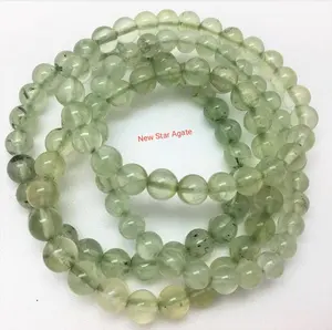 Pulseira de contas Prehnite mais recente, pulseira de contas de cristal Star Agate: Pedras preciosas por atacado para venda, compre em New Feng Shui.