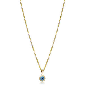 Collier à breloques rondes, acier inoxydable minimaliste, bijoux en argent Sterling 925, vente en gros - Product Image 1