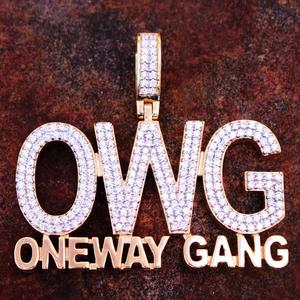 Personalizzato Hiphop moda ghiacciato zircone diamante piatto <span class=keywords><strong>d</strong></span>'oro <span class=keywords><strong>925</strong></span> in <span class=keywords><strong>argento</strong></span> Sterling lettera collana pendente per gli uomini - Product Image 4