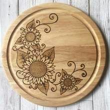 Plato de pizza con forma de corazón de madera de mango y tabla de cortar para uso doméstico en la cocina - Product Image 2