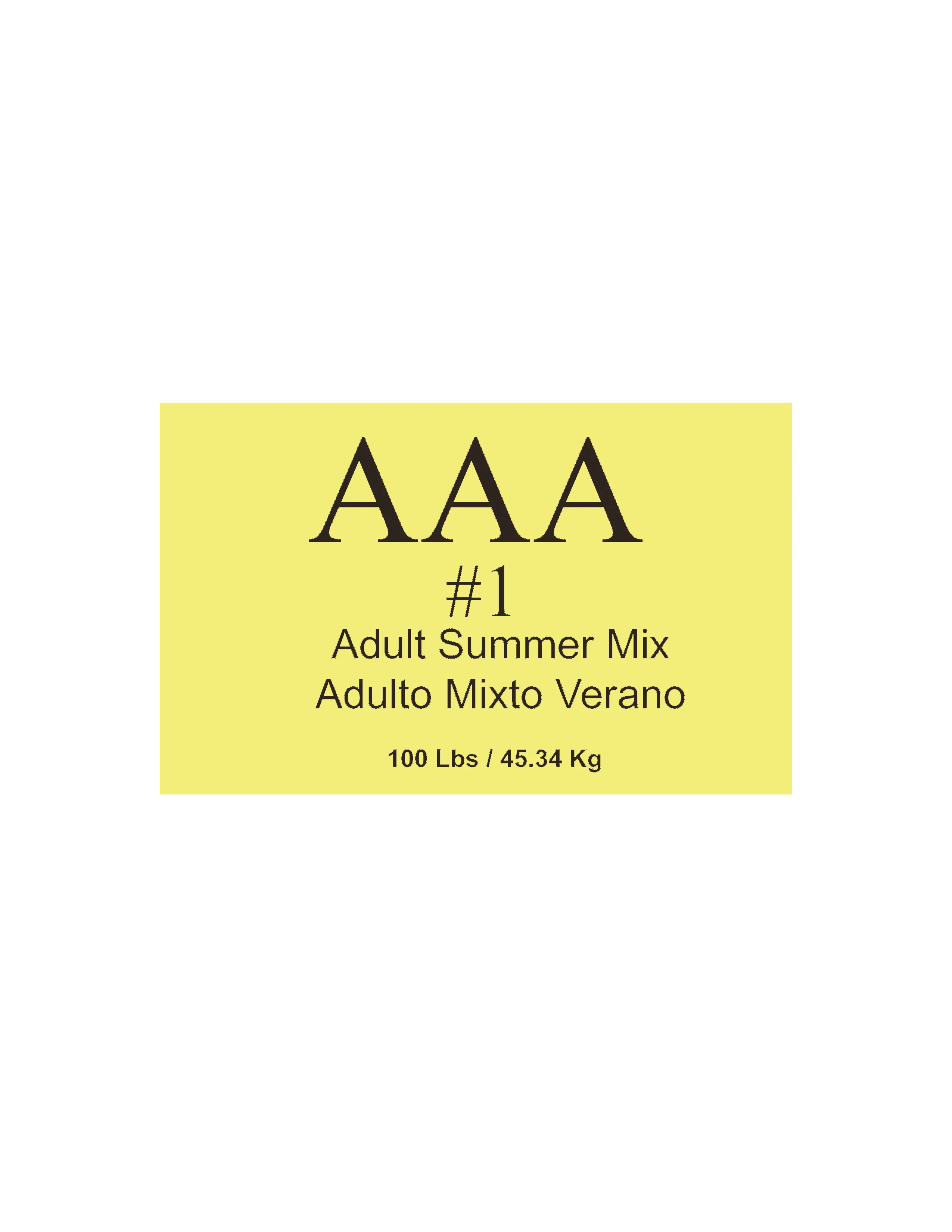 Adulto Mixta AAA #1