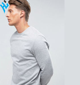 Al por mayor venta al por mayor nuevo Casual 100% algodón logotipo personalizado simple hombres Sudadera de cuello redondo - Product Image 3