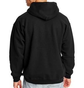 Venta al por mayor 100% algodón polar personalizado Negro hombres sudaderas con capucha de gran tamaño con logotipo personalizado de secado rápido estilo impreso para el invierno - Product Image 3