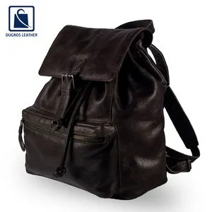 Wholesale Price Modern Design Genuine Leather Unisex Backpack