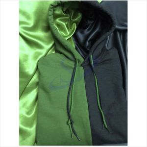 Sweat-shirt à capuche fendu bicolore doublé en Satin pour femme et homme, mode de haute qualité - Product Image 5