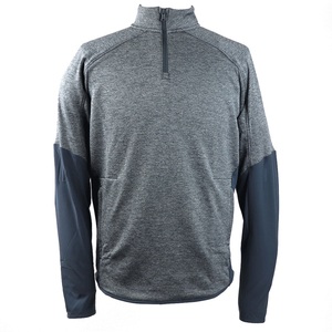 Sudadera de poliéster con cremallera de cuarto de hombre personalizada de alta calidad con diseños de logotipo Sudadera con capucha de invierno al aire libre de moda - Product Image 1