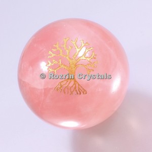 Purchase Unakite <b>Tree</b> of Life Spheres | Carved Engraved Feng Shui Home Decor - Product Image 1