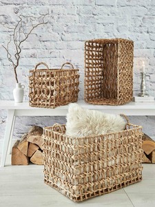 Set of Woven Water <b>Hyacinth</b> <b>Baskets</b> Organizer Storage for Kitchen Use for Home or Office Use From Vietnam Manufacturer - Product Image 3