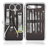 Nouveau kit de manucure et pédicure LENDIZER SURGICAL en acier inoxydable unisexe 12 pièces pour la beauté et les soins personnels 2021