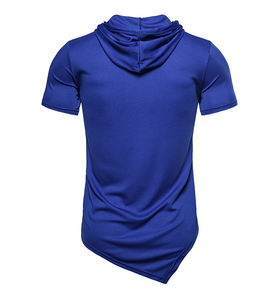 OEM venta al por mayor de camisetas de los hombres de alta calidad de desgaste casual Color sólido largo logotipo personalizado de impresión nuevo diseño de moda - Product Image 6