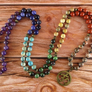 Magnifique collier Mala 7 chakras fait main - Product Image 1