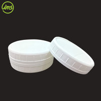 Couvercles réutilisables en plastique blanc de 3,62'' pour bocaux Mason à large ouverture avec couvercle anti-déversement et anti-poussière pour tasses et usage alimentaire