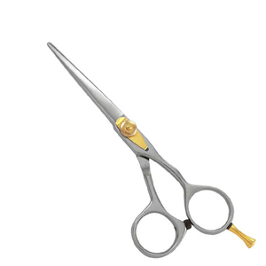Ciseaux de coiffure professionnels en acier inoxydable, bord de rasoir ultra-affûté, réglables, semi-plaqués or, avec vis – Fournitures pour salon de coiffure - Product Image 6