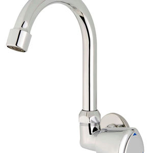 Grifos de lavabo de baño con un solo mango de latón sin plomo modernos montados en cubierta con acabado antiarañazos grifos de lavabo negros - Product Image 1